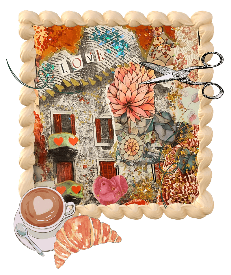 Cafe y collage taller